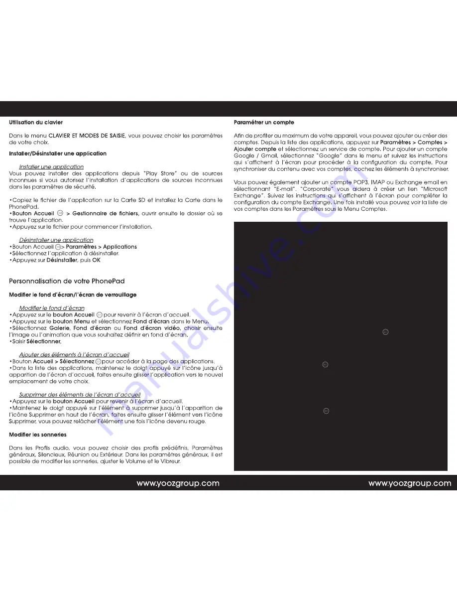 YOOZ PhonePad 702 Start Manual Download Page 4