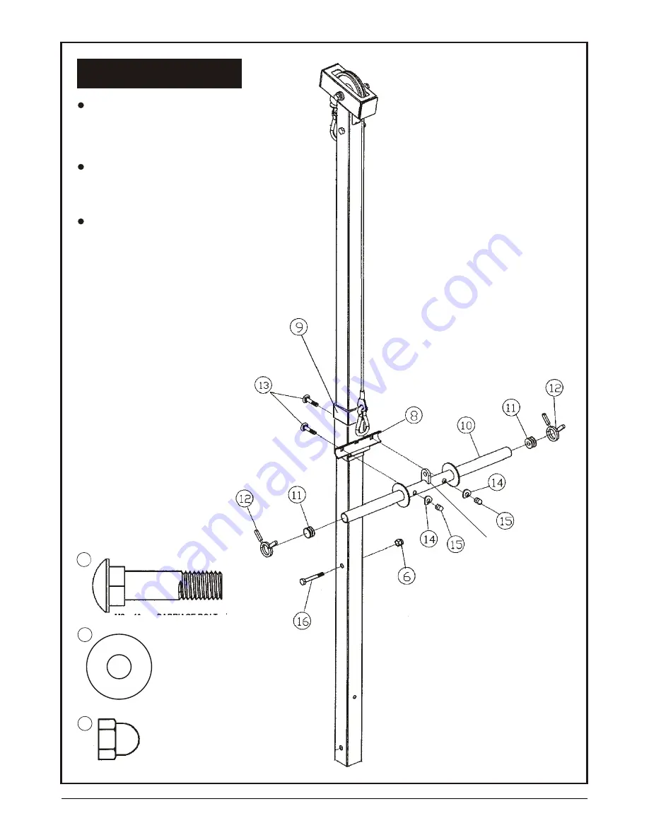 York Fitness 5620 lat attachment Instruction Manual Download Page 4