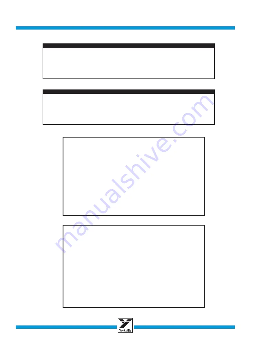 YORKVILLE LP-LED2M Owner'S Manual Download Page 22