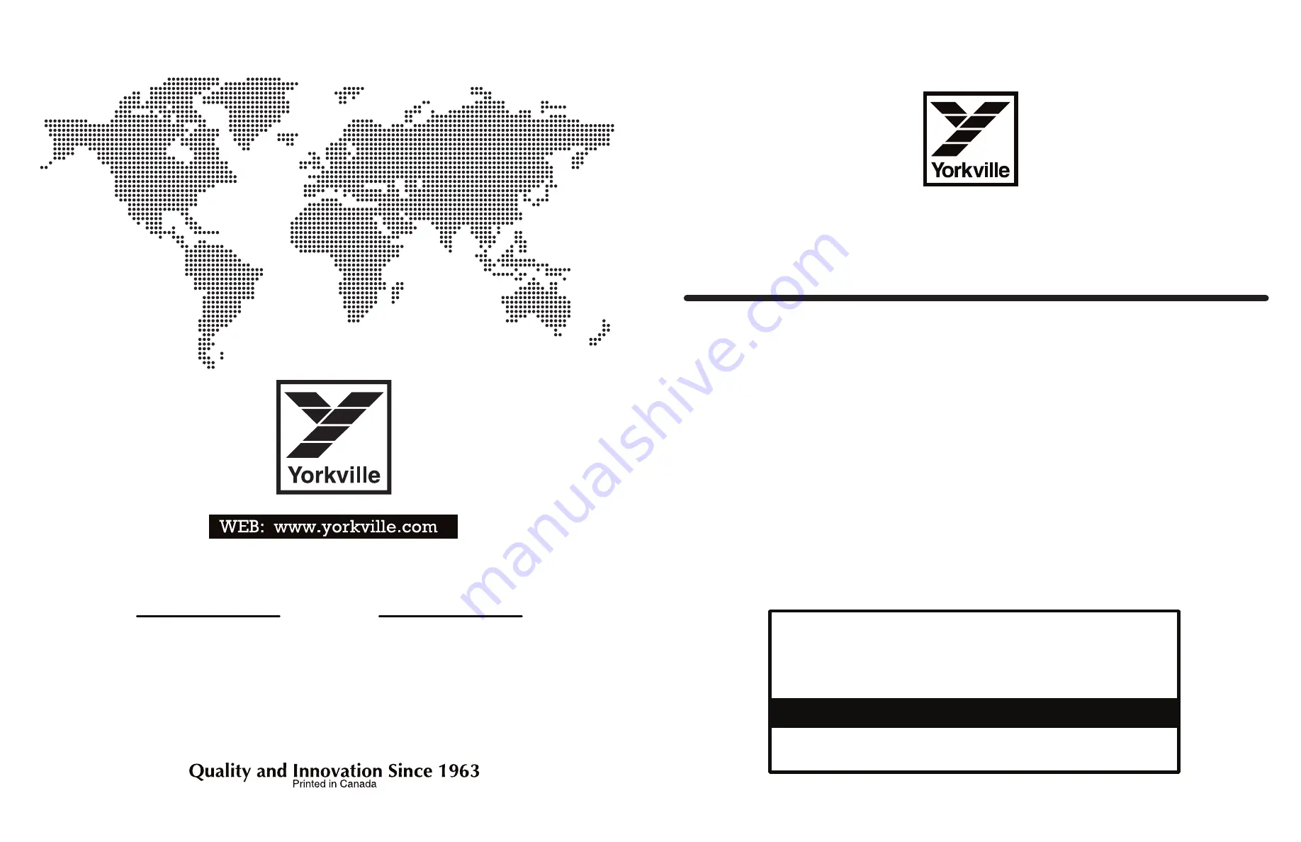 YORKVILLE LP-LED2M Service Manual Download Page 1