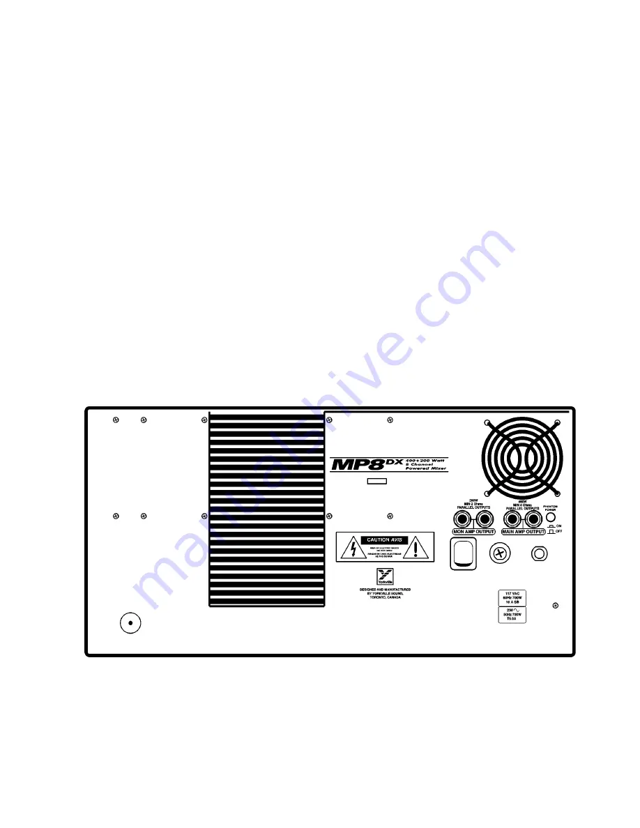 YORKVILLE MP8DX Owner'S Manual Download Page 19