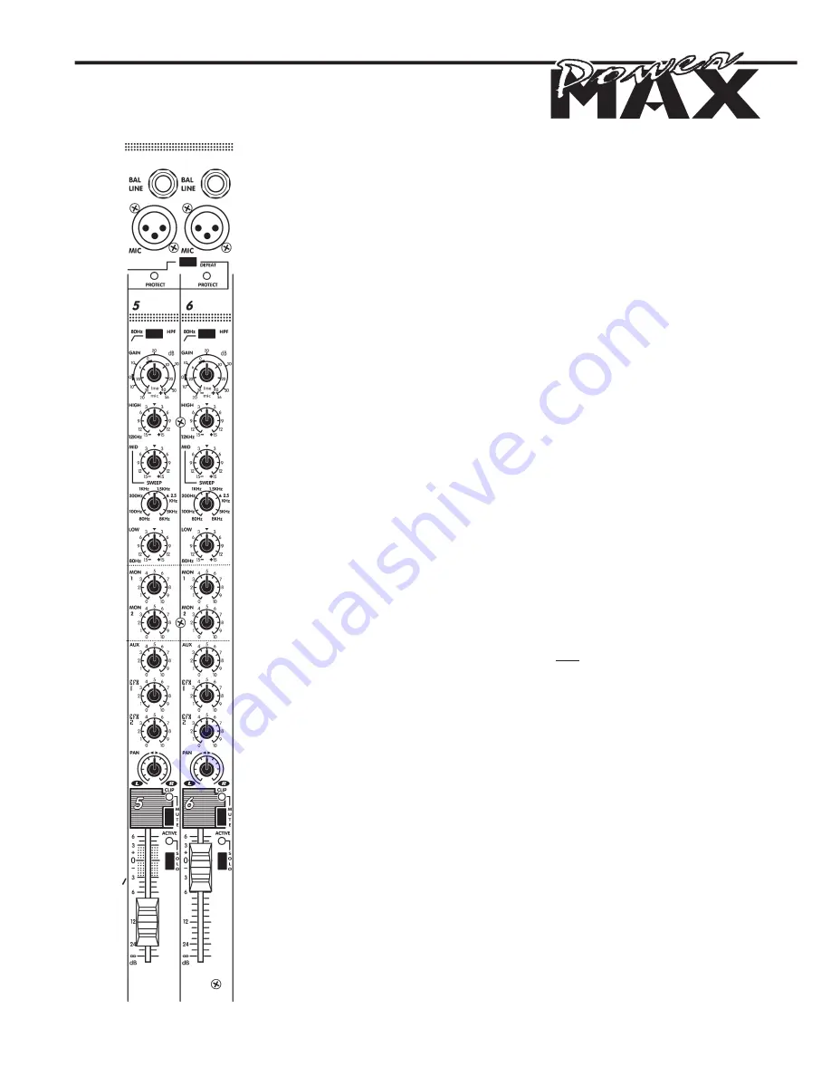 YORKVILLE POWERMAX 1622 Owner'S Manual Download Page 17