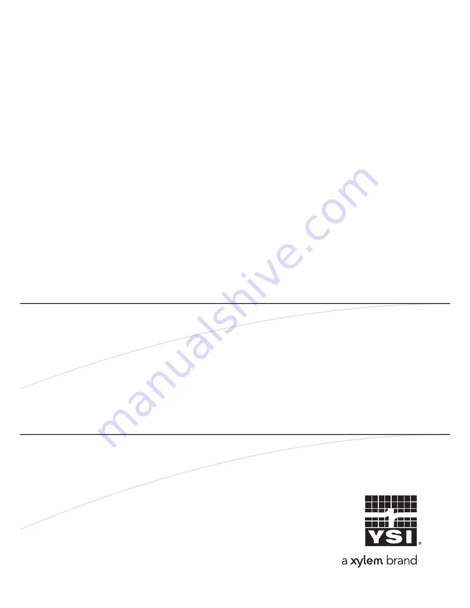 YSI 4210W Operation Manual Download Page 1