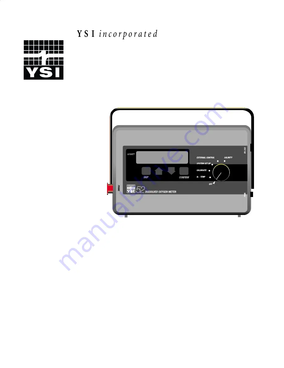 YSI Model 52 Operation Manual Download Page 1