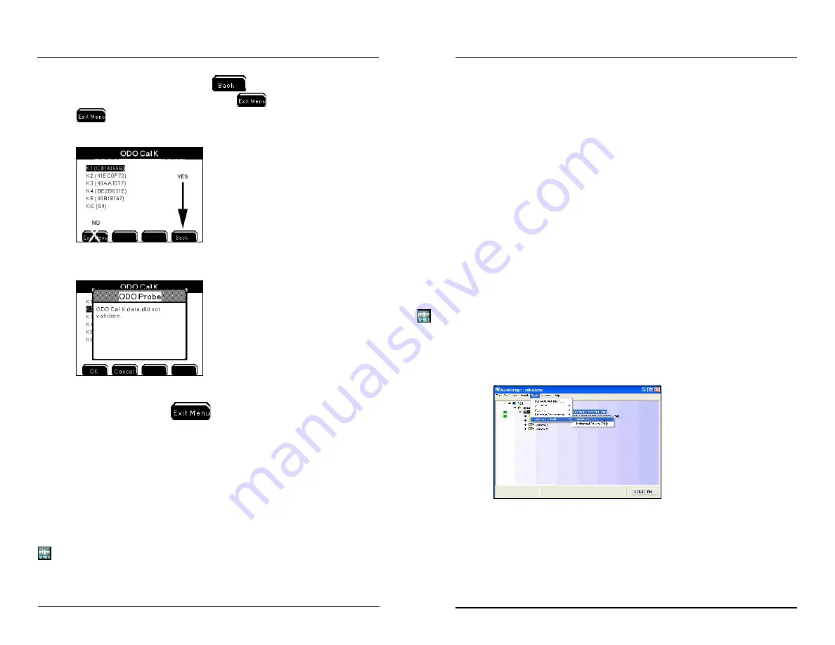 YSI MultiDO 5400 User Manual Download Page 64