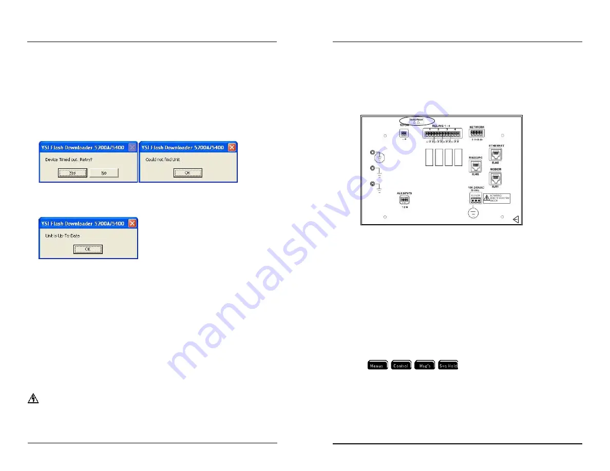 YSI MultiDO 5400 User Manual Download Page 66