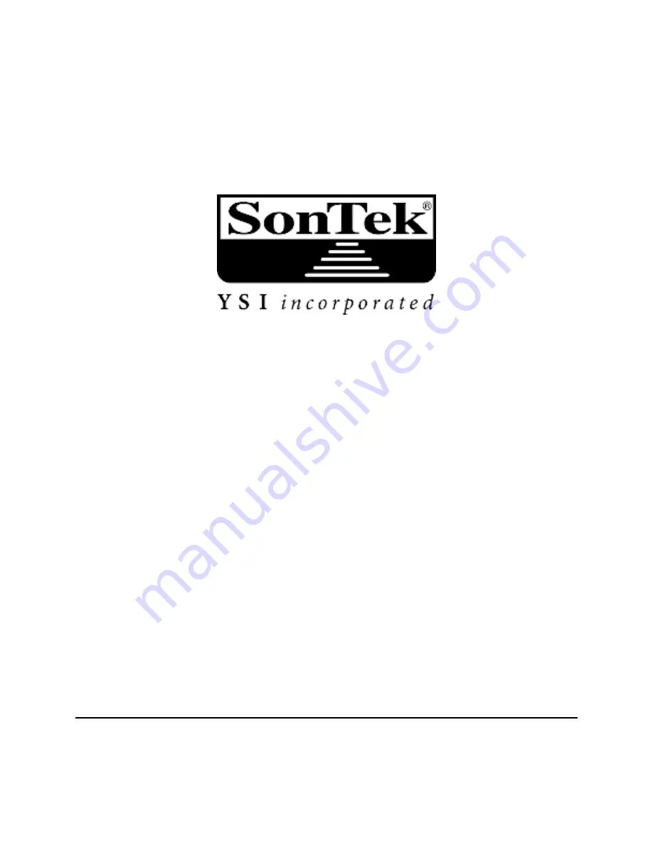 YSI SonTek RiverSurveyor System Manual Download Page 1