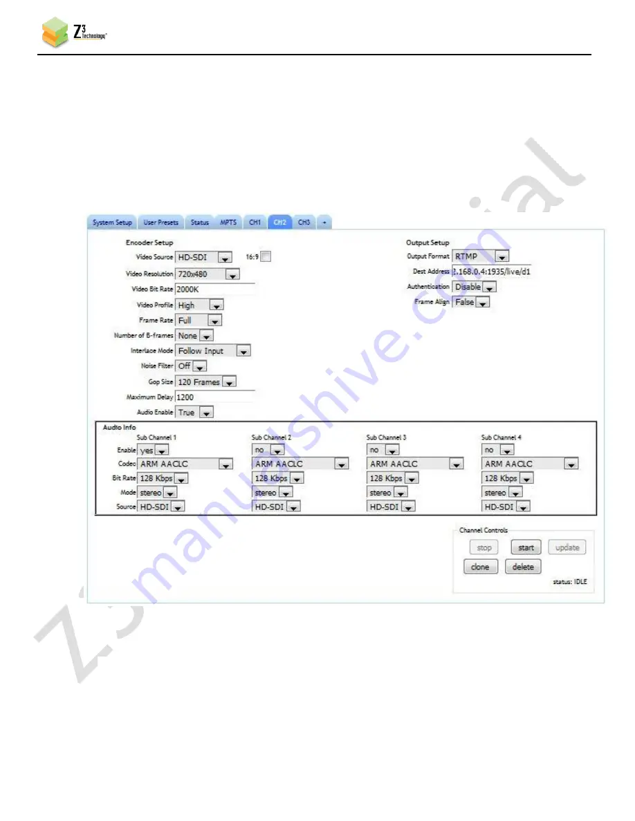 Z3 Technology Z3-DM8107-SDI2-RPS User Instructions Download Page 45