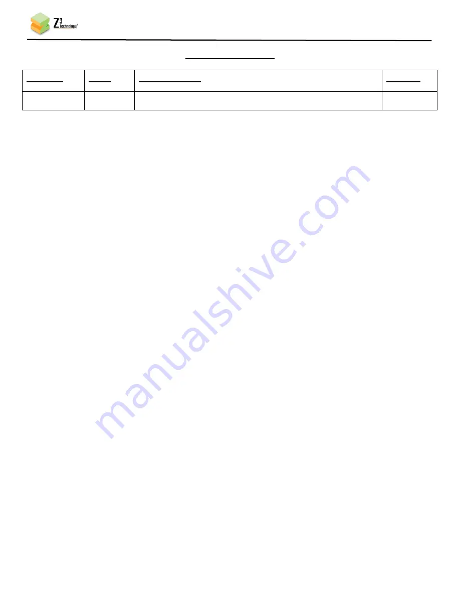 Z3 Technology Z3-MVE-SPEC User Instructions Download Page 2