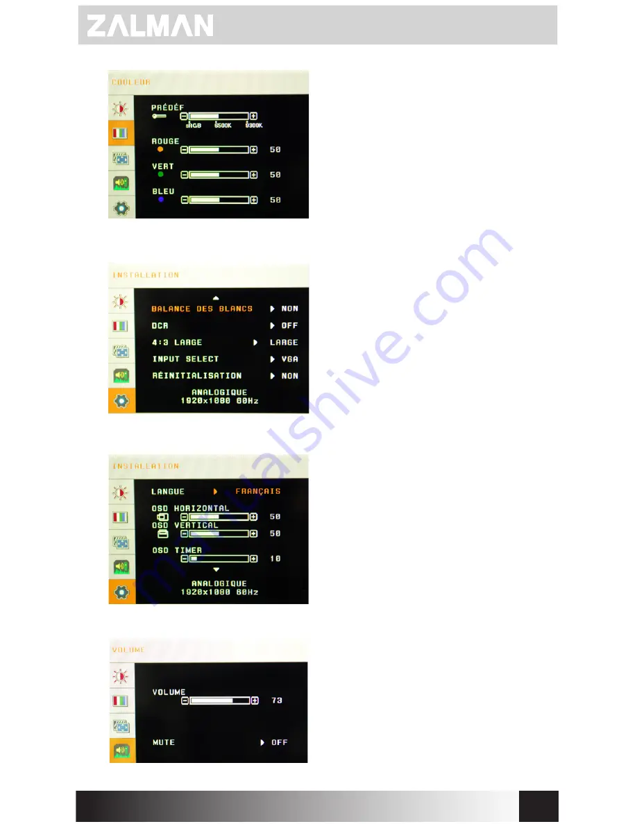 ZALMAN TM270VA LED User Manual Download Page 17