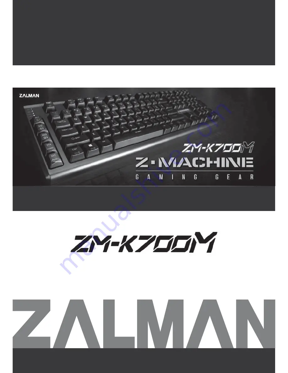 ZALMAN ZM-K700M User Manual Download Page 1