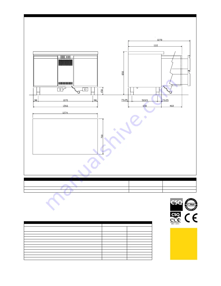 Zanussi 113173 Specifications Download Page 2