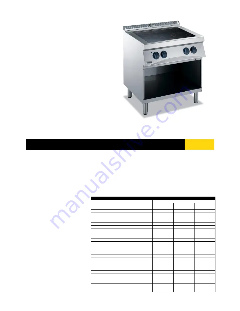 Zanussi 178025 Specifications Download Page 1