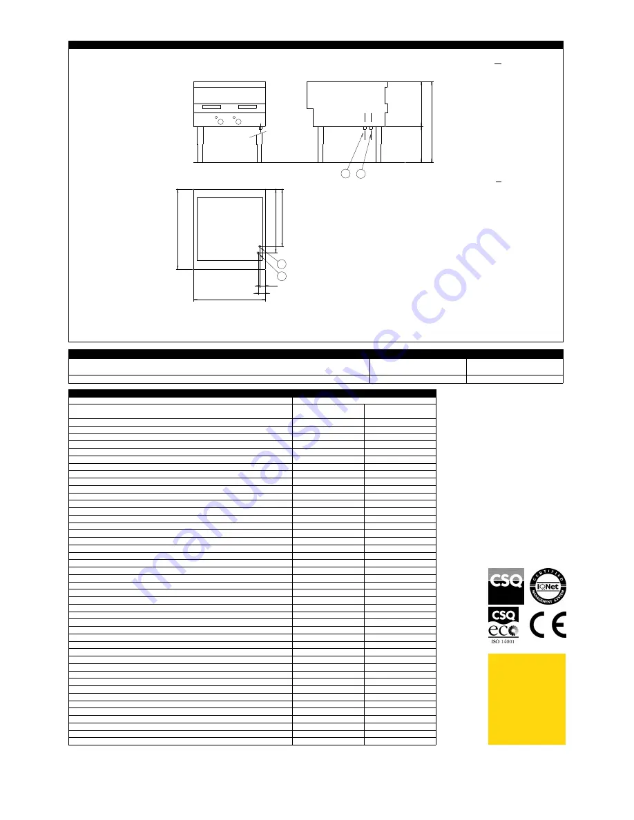 Zanussi 200243 Specification Sheet Download Page 2