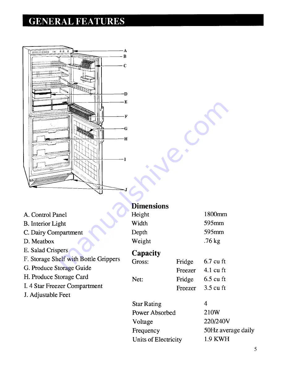 Zanussi 42FF Use And Care Instructions Manual Download Page 5