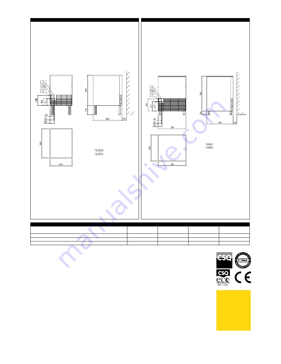 Zanussi 730533 Specifications Download Page 2