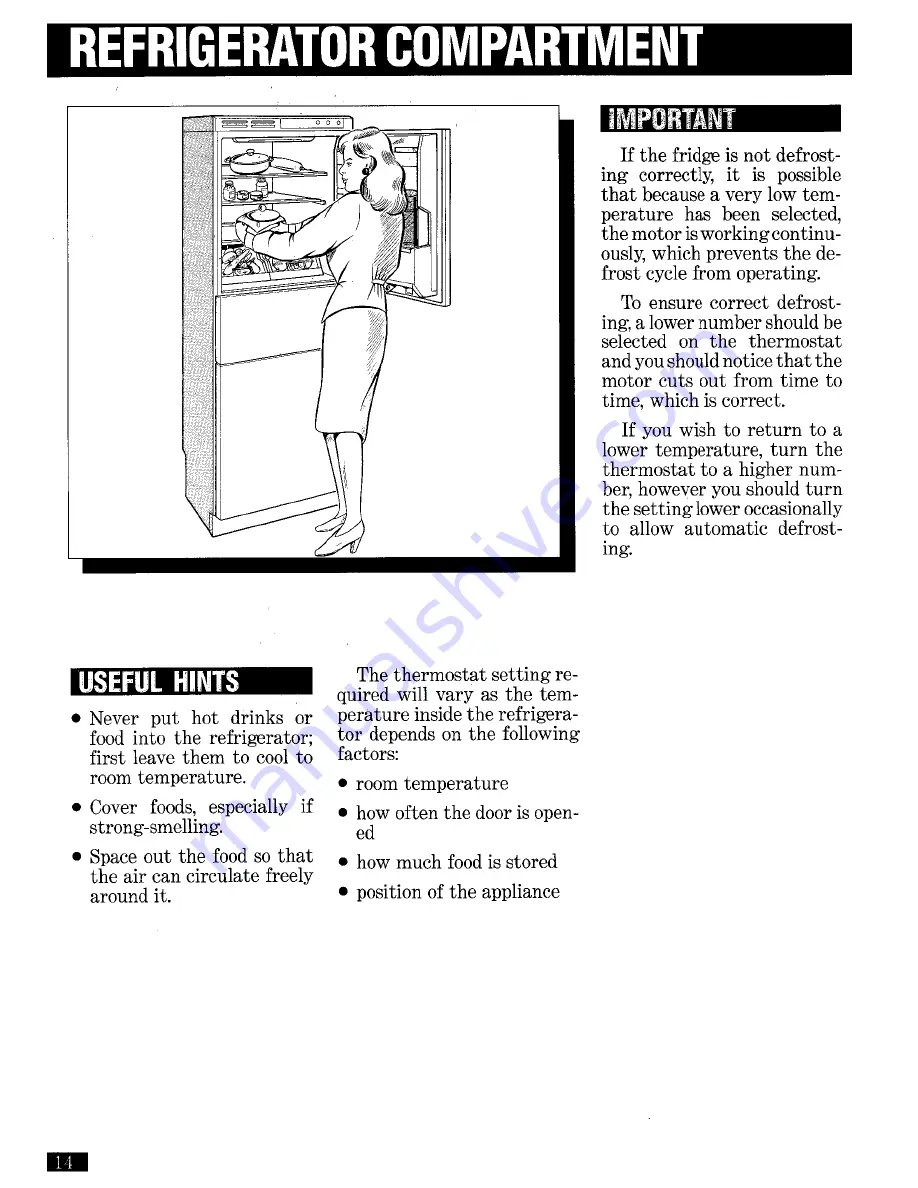 Zanussi DF 102/3T Instruction Booklet Download Page 14