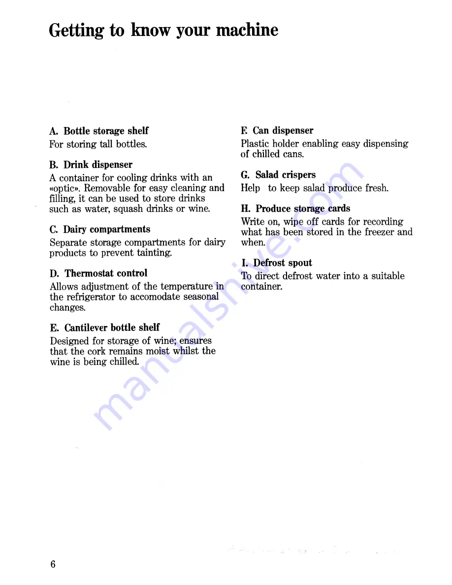 Zanussi DI 180/80 Use And Care Manual Download Page 6