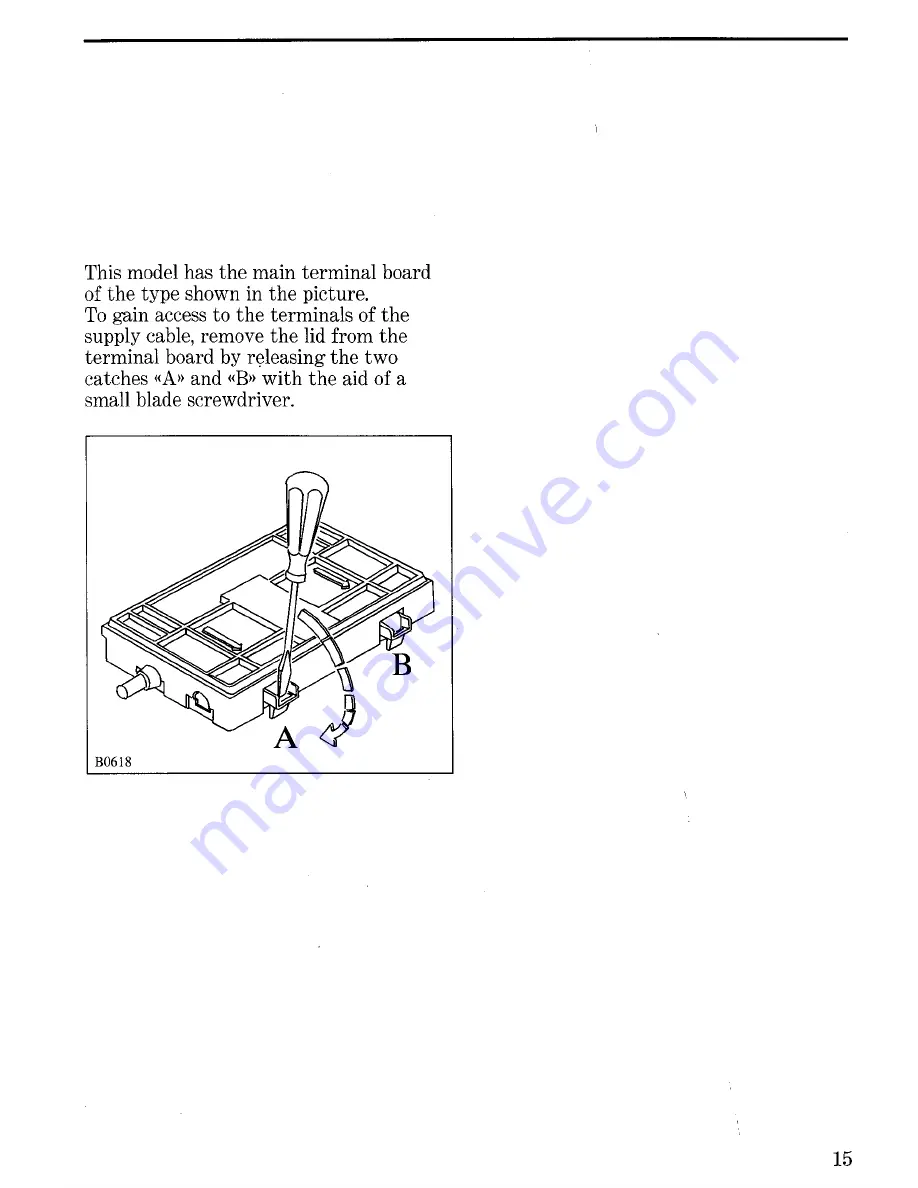 Zanussi Di220/95 Instructions For The Use And Care Download Page 15