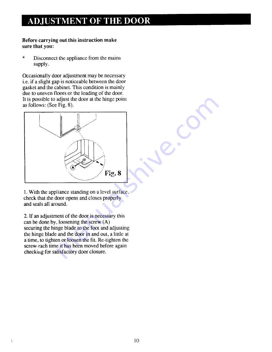 Zanussi DR 43L Instructions For The Use And Care Download Page 11