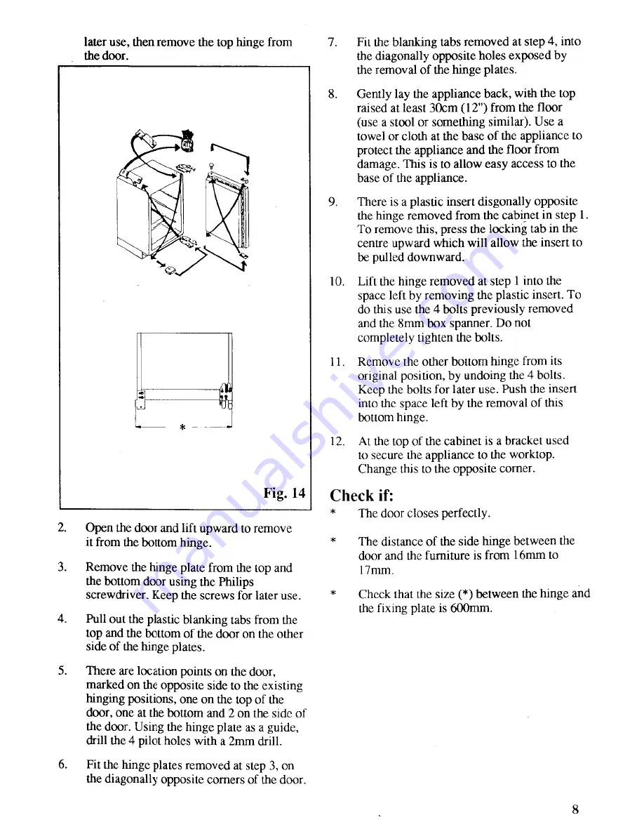 Zanussi DRi49/3/A Instructions For Use And Care Manual Download Page 9