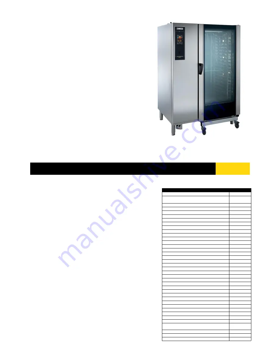 Zanussi easySteamPlus 237005 Specifications Download Page 1