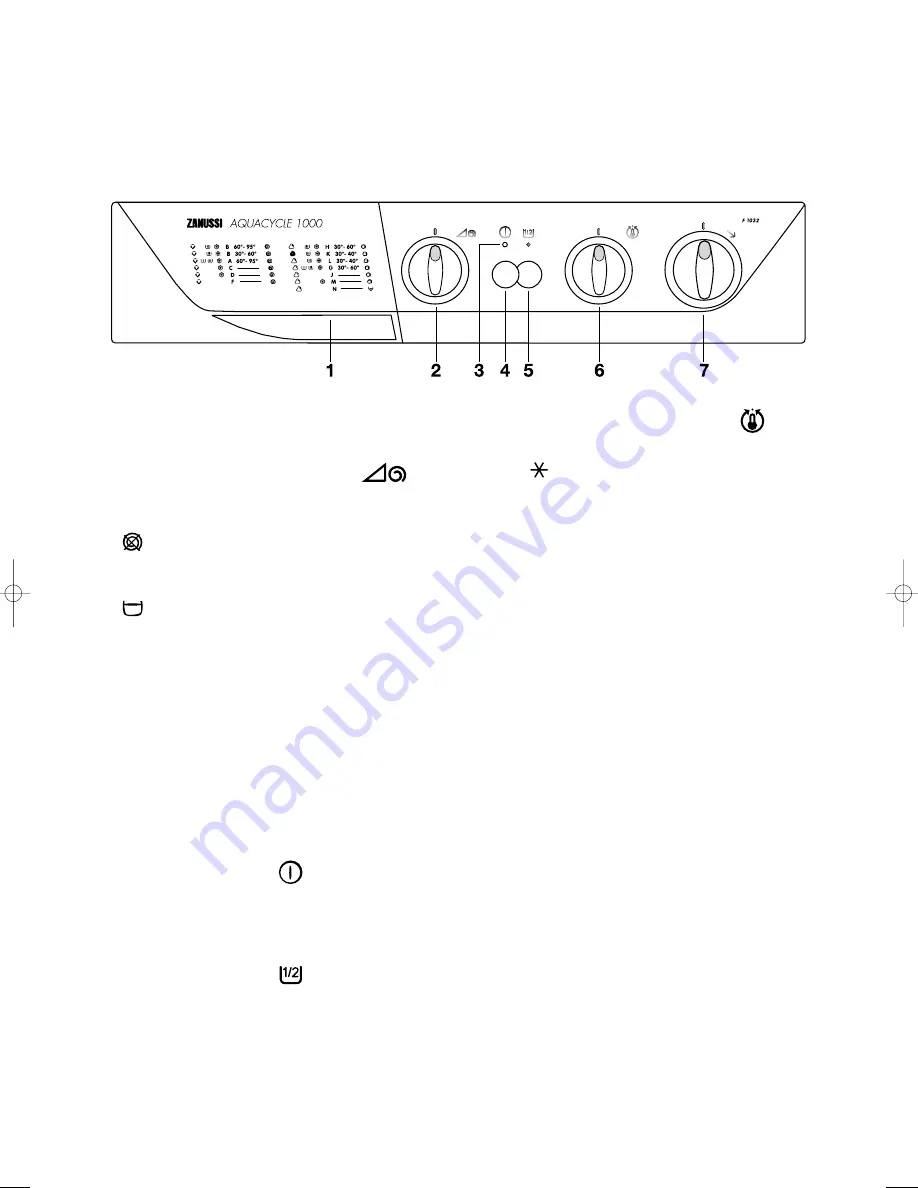 Zanussi F 1032 Instruction Booklet Download Page 10