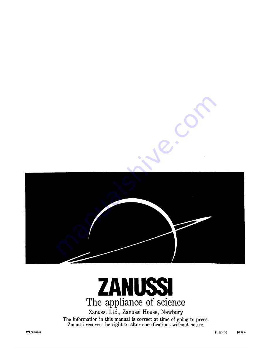 Zanussi FJ 831 Instruction Booklet Download Page 36