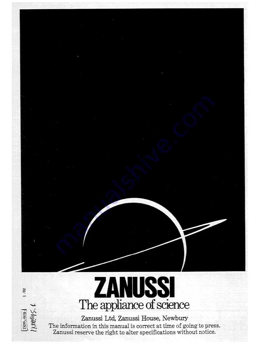 Zanussi GH 88 B User Manual Download Page 16