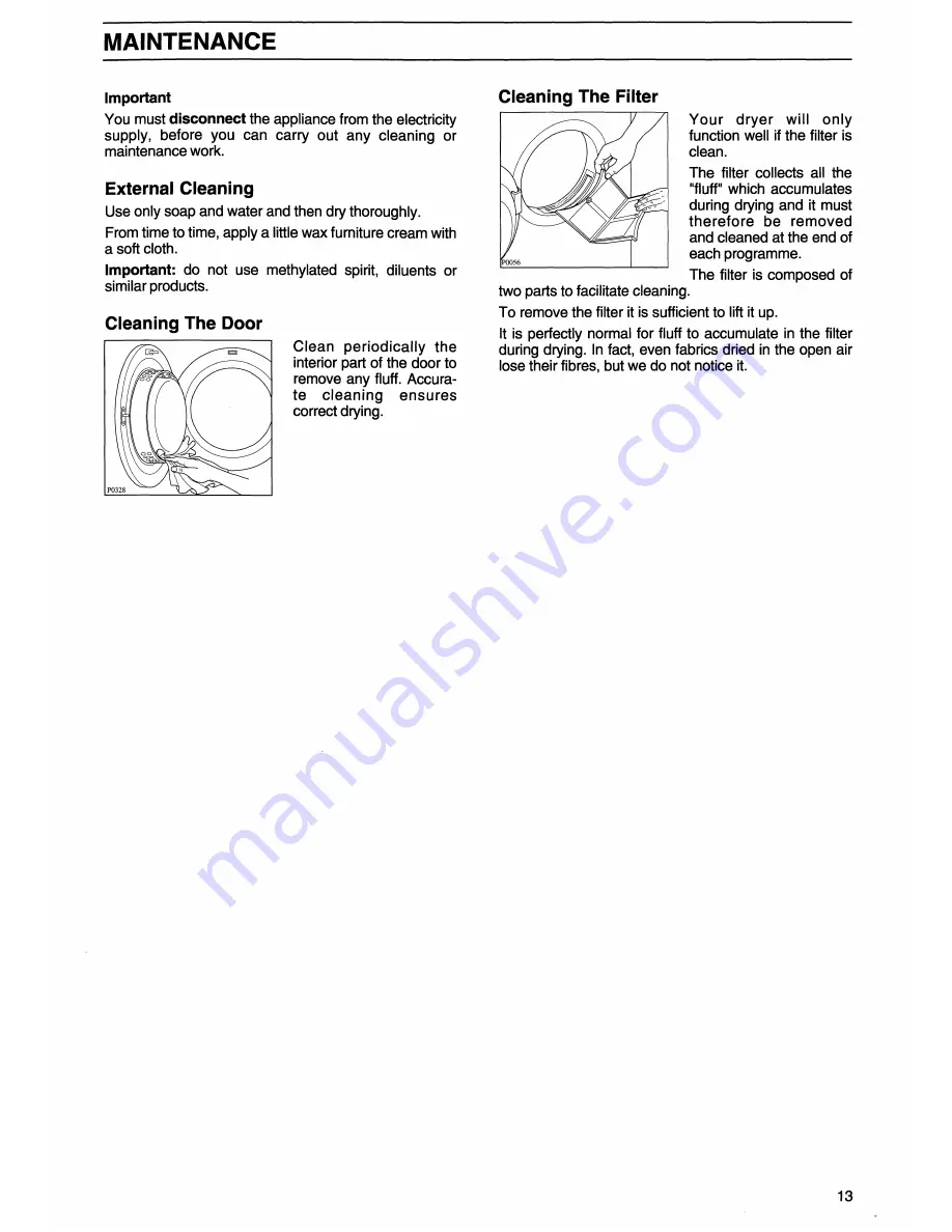 Zanussi TD530 Instruction Booklet Download Page 13