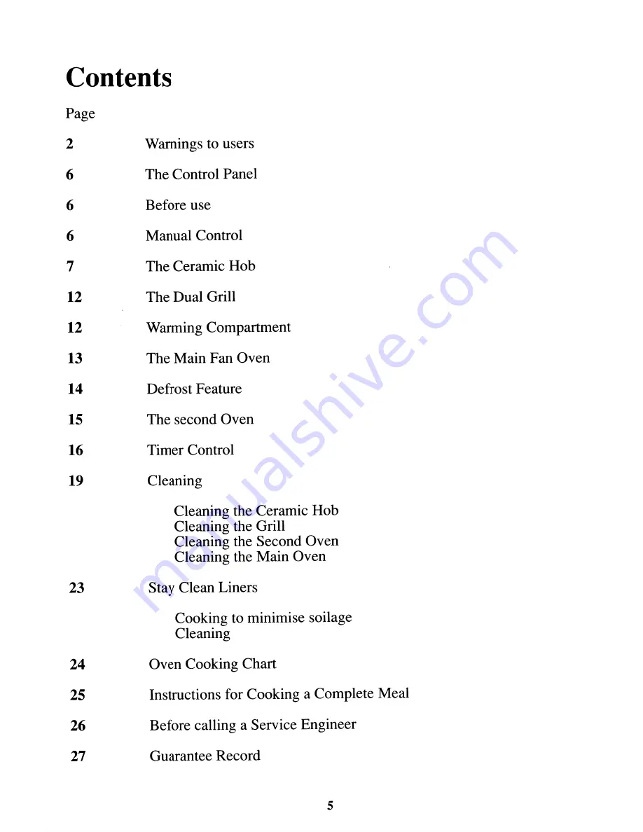 Zanussi VC5516 Instructions For The Use And Care Download Page 6