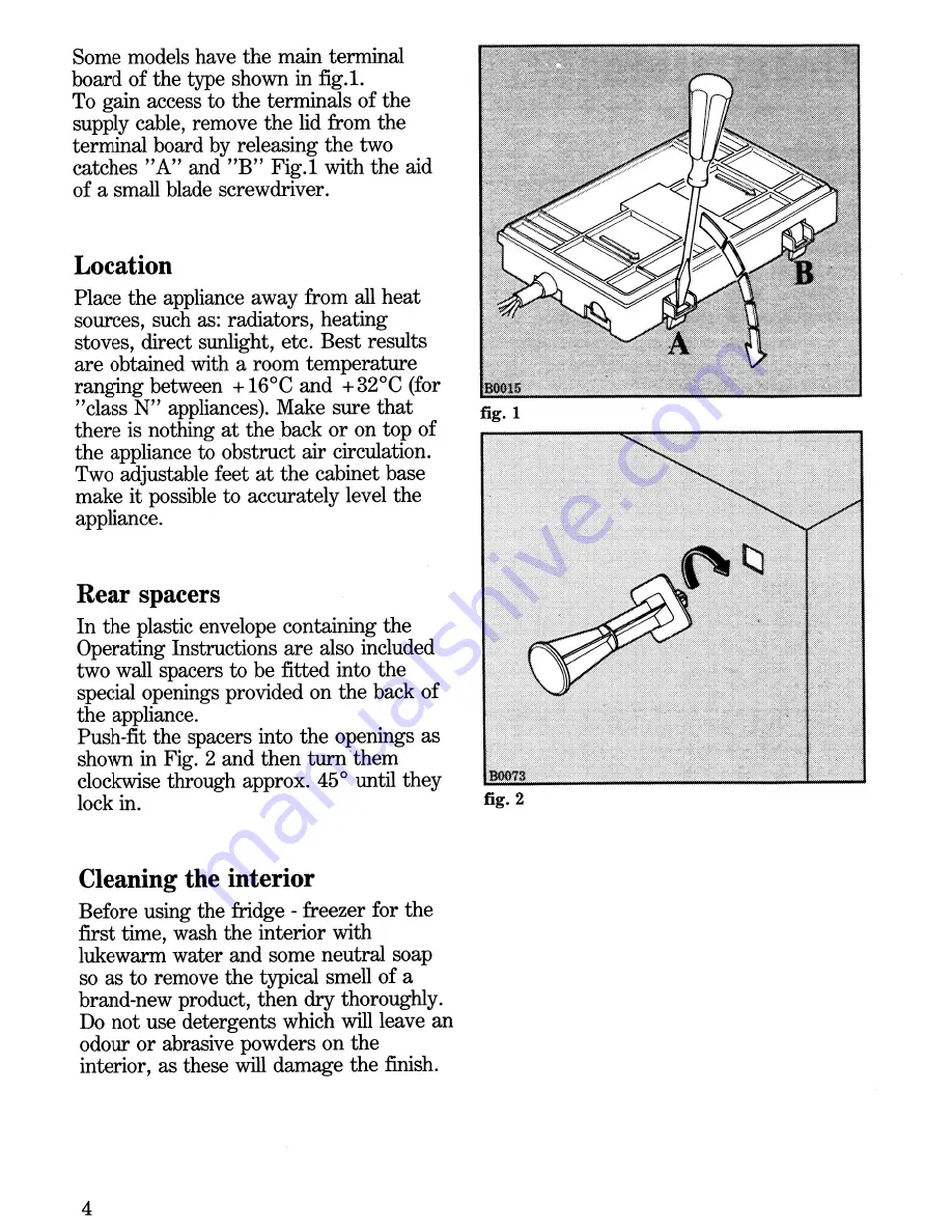 Zanussi Z 19/15PR Use And Care Instructions Manual Download Page 4