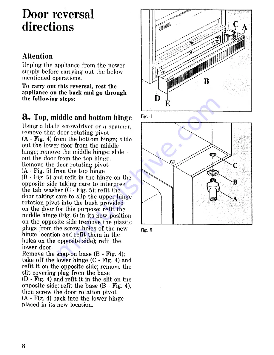 Zanussi Z22/16PR Instructions For The Use And Care Download Page 10