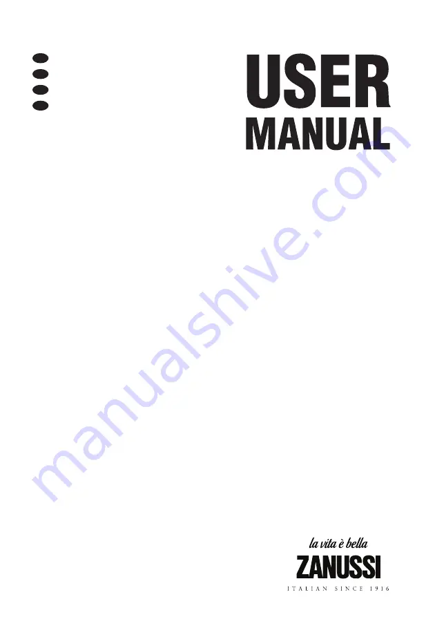 Zanussi ZBA23040 User Manual Download Page 1