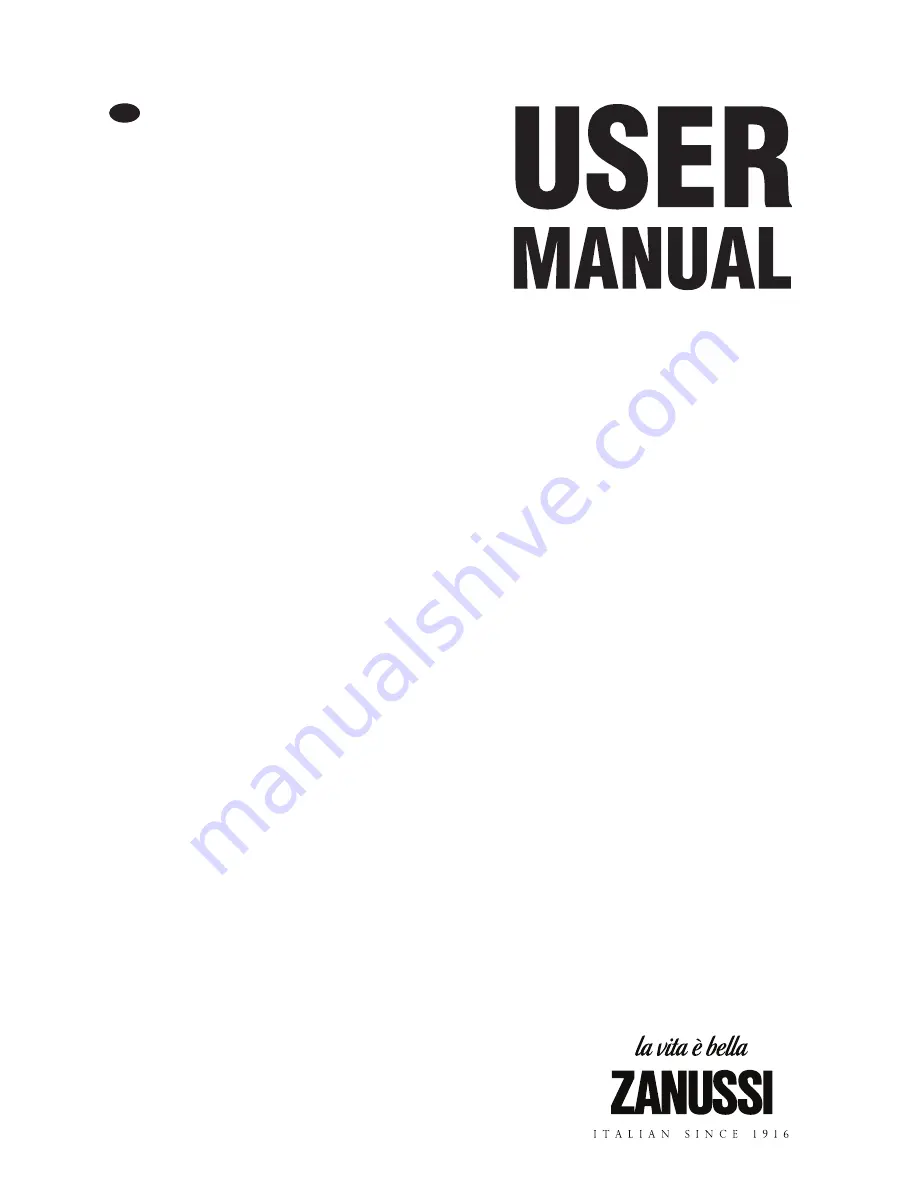 Zanussi ZBB5286 User Manual Download Page 1