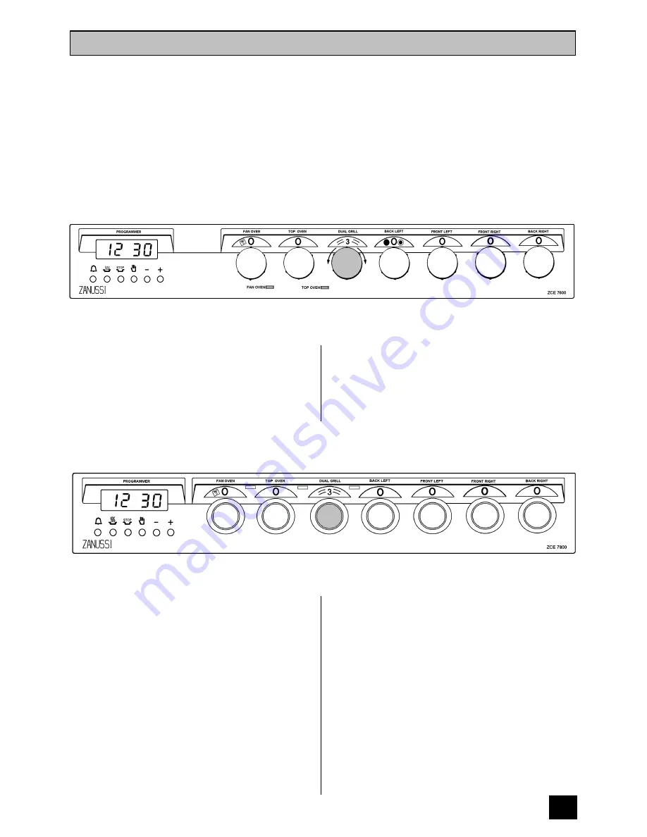 Zanussi ZCE 7600 Instruction Booklet Download Page 19