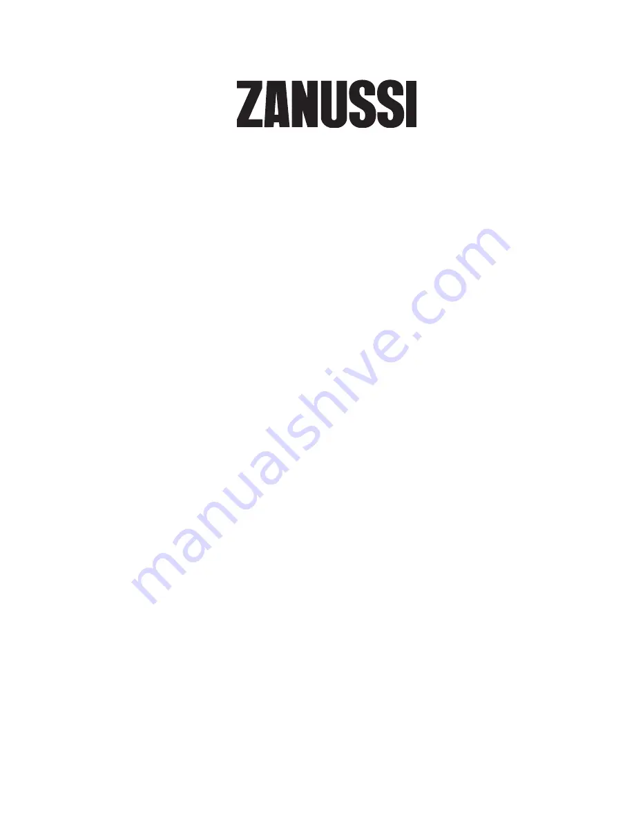 Zanussi ZD 50/33 R Instruction Booklet Download Page 1