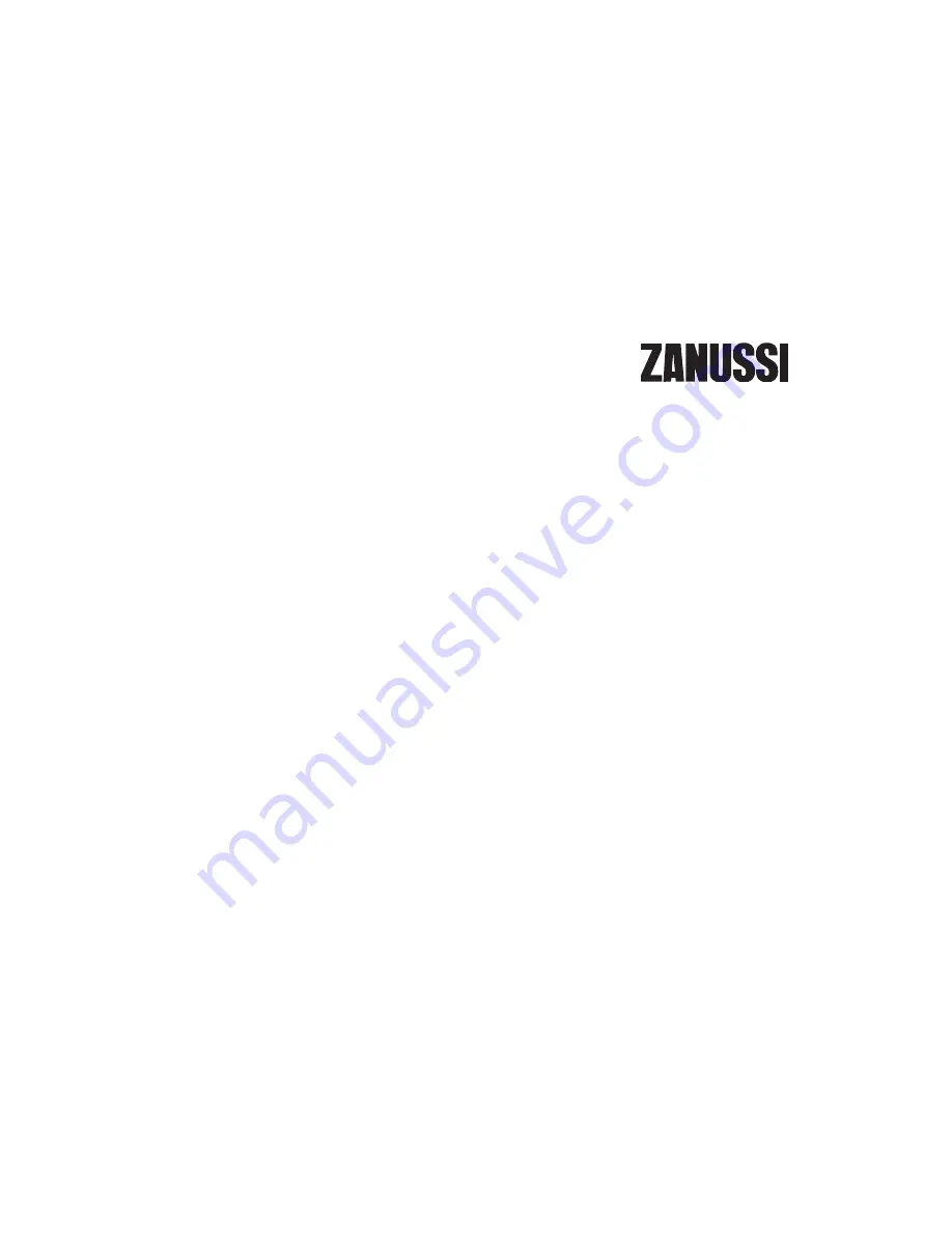 Zanussi ZD29/7ATT Instruction Booklet Download Page 1