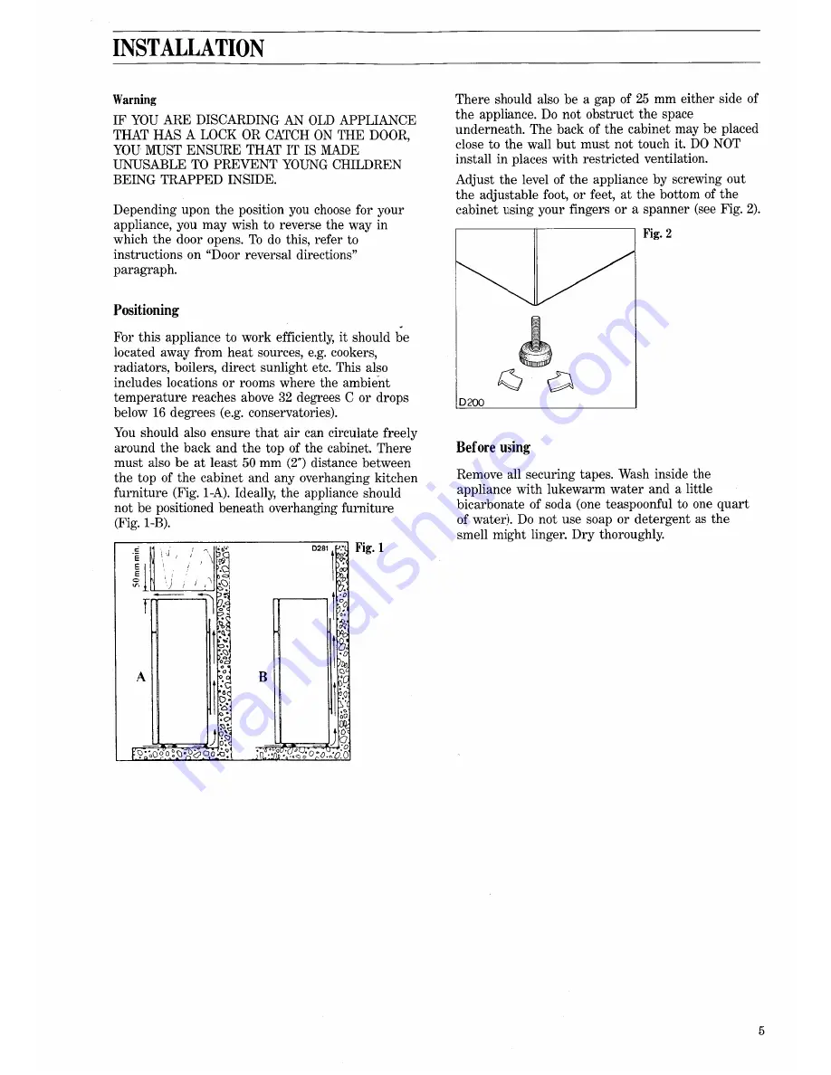 Zanussi ZF 50/16 Скачать руководство пользователя страница 5