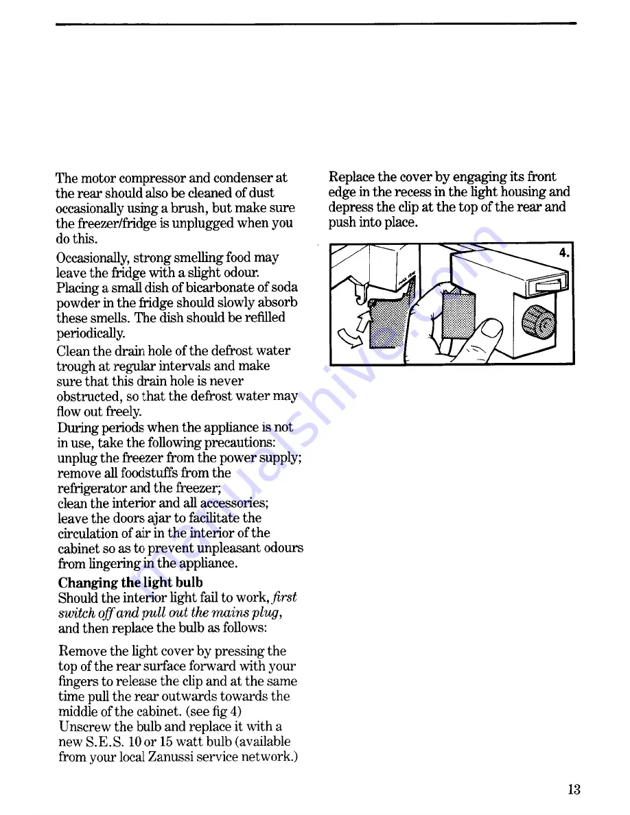 Zanussi ZF36 Instructions For The Use And Care Download Page 15