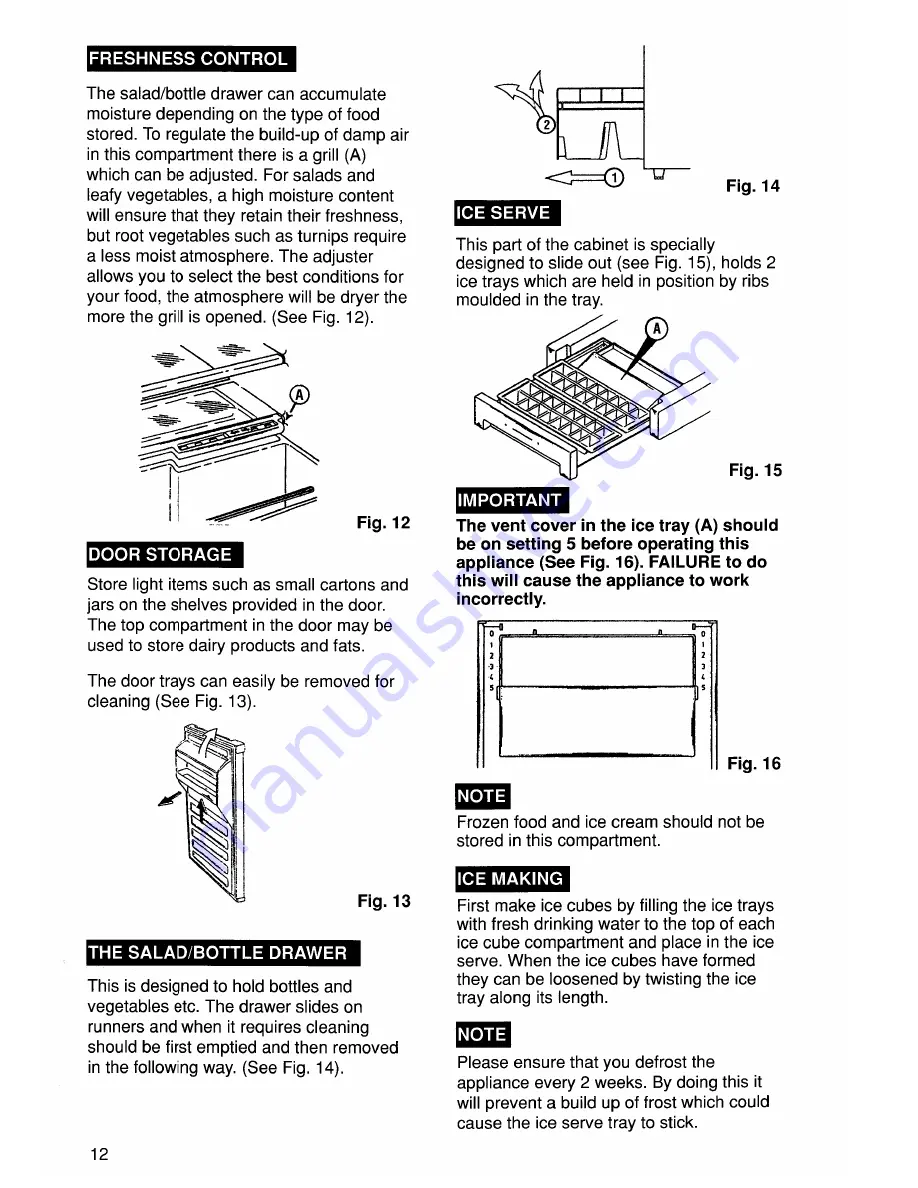 Zanussi ZFC 43L Instruction Booklet Download Page 14