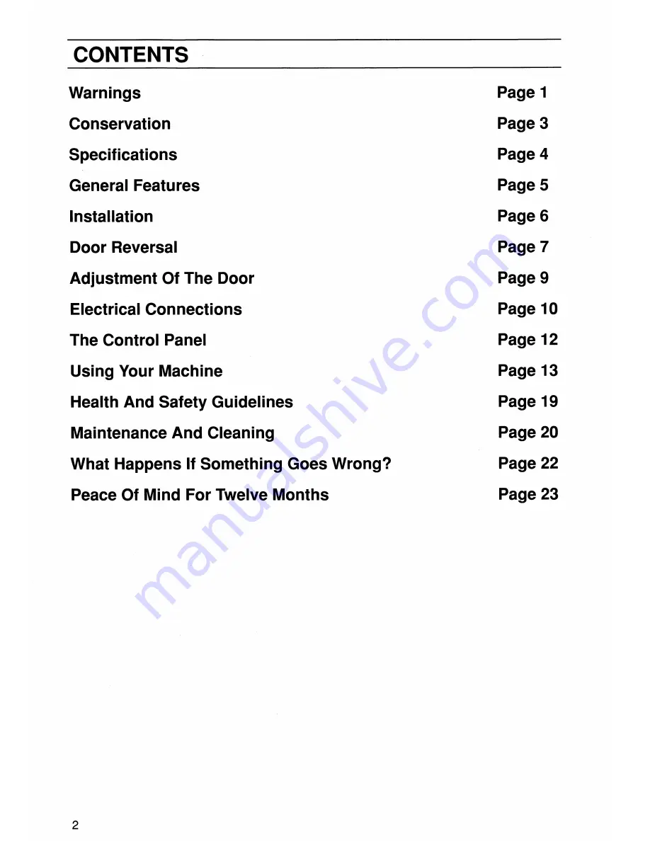 Zanussi ZFC 46 Instruction Booklet Download Page 4