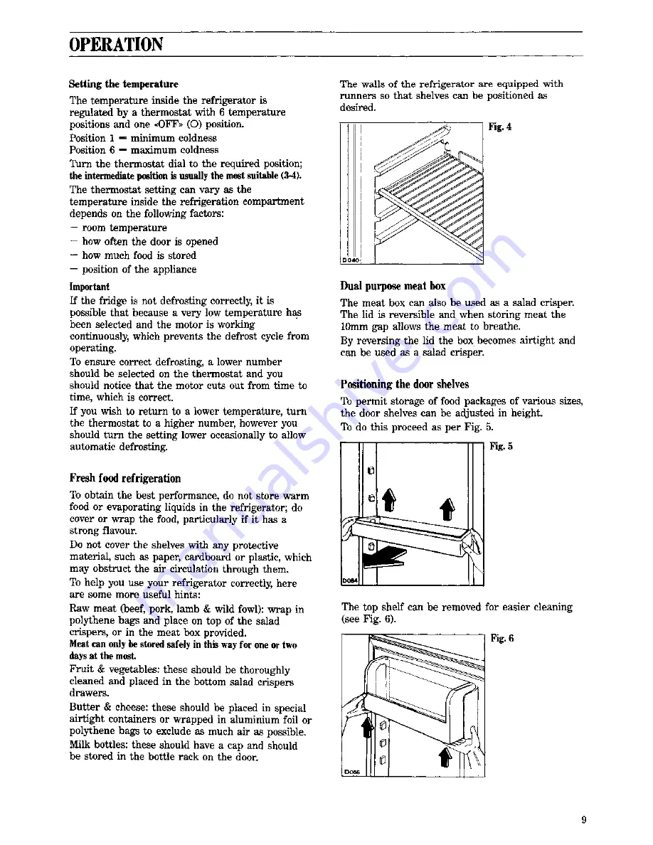 Zanussi ZFC 55 LE Instruction Booklet Download Page 9