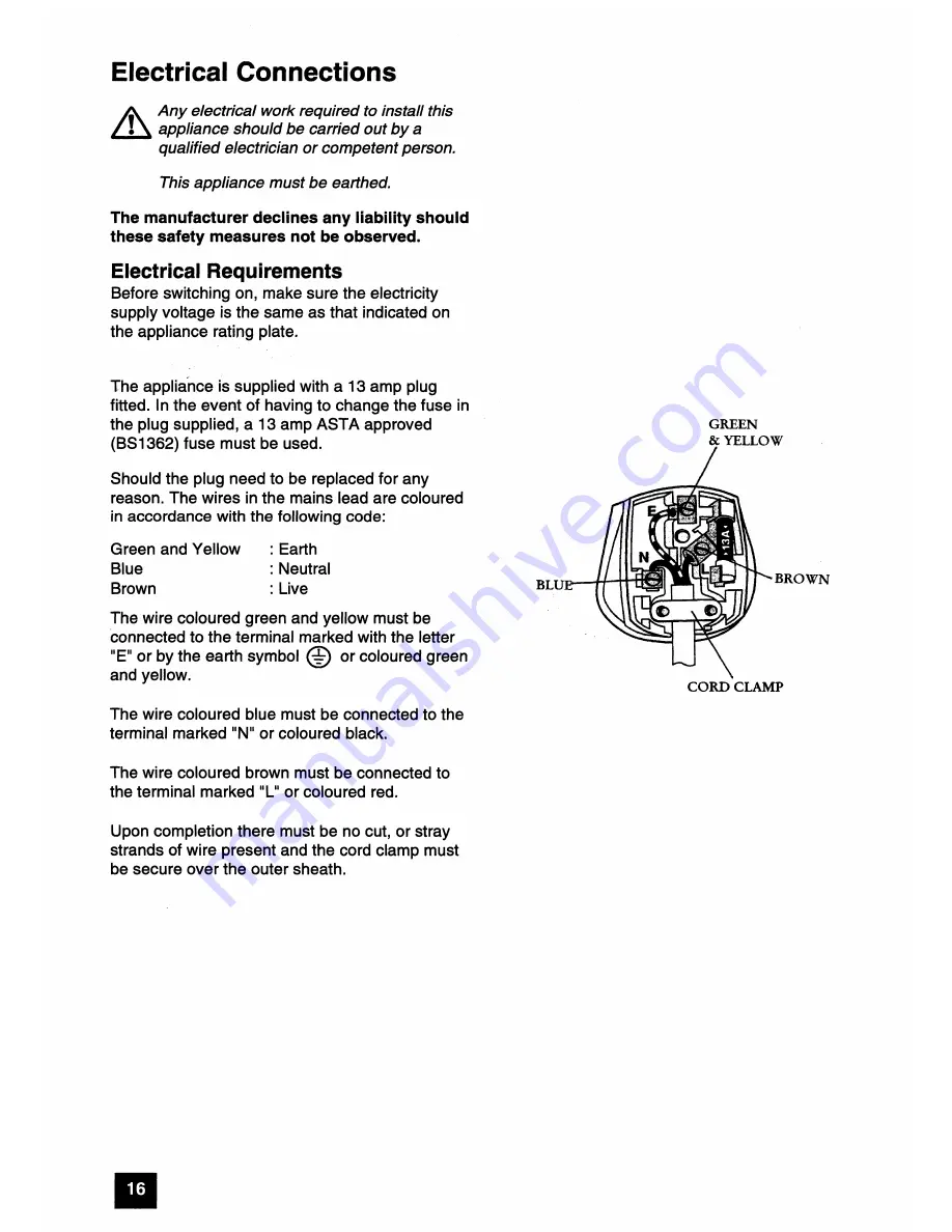 Zanussi ZFD 32R Instruction Booklet Download Page 16