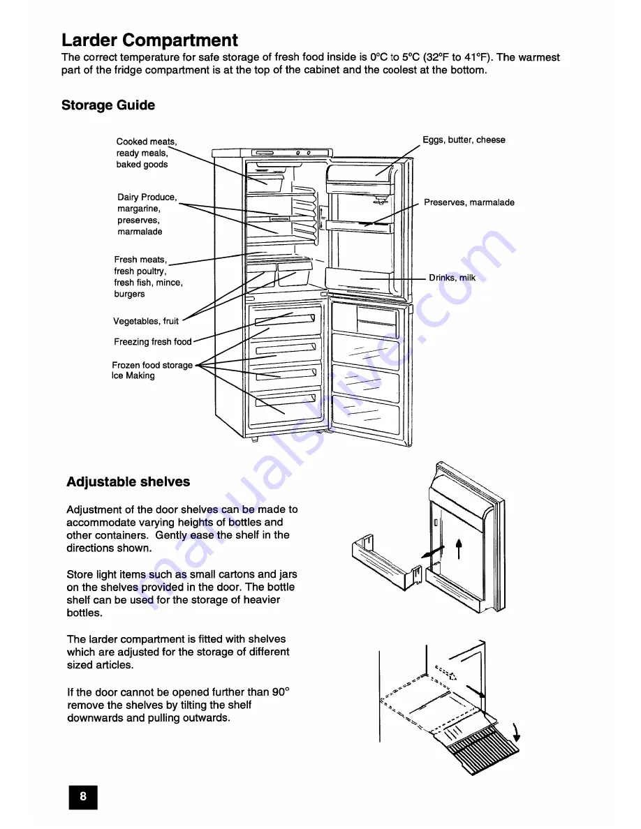 Zanussi ZFK56/48R Instruction Booklet Download Page 8