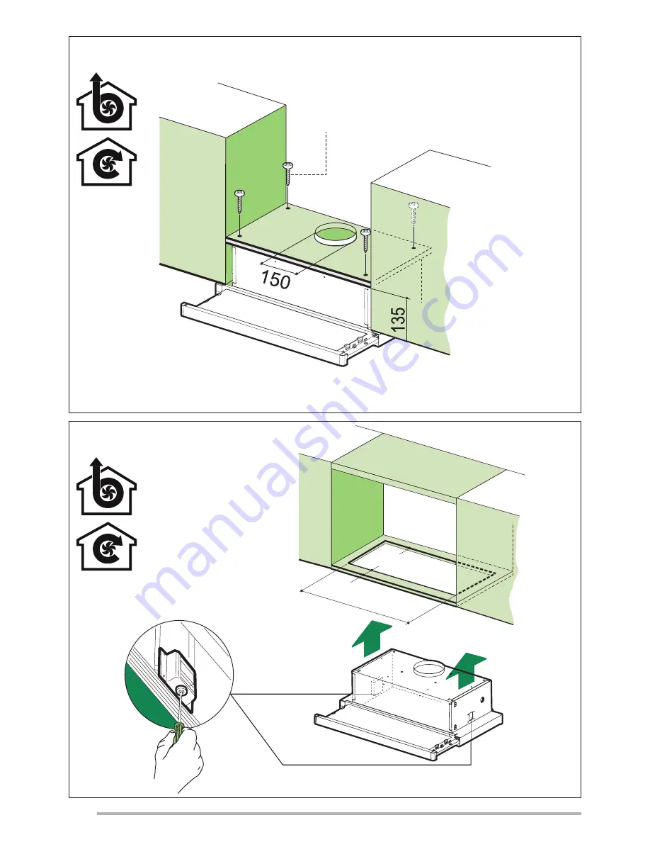 Zanussi ZHP615W Installation Manual Download Page 8