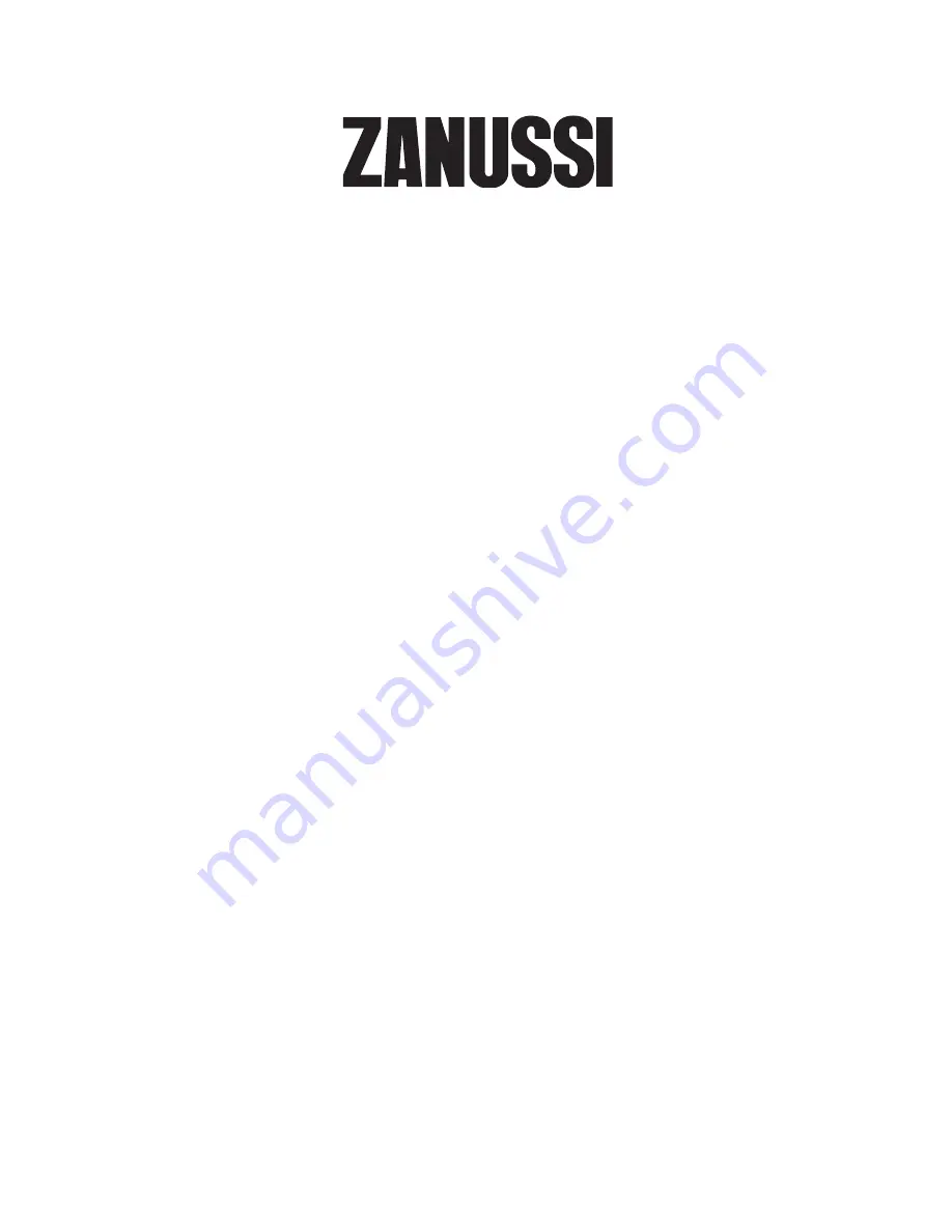 Zanussi ZI 9230 Скачать руководство пользователя страница 1