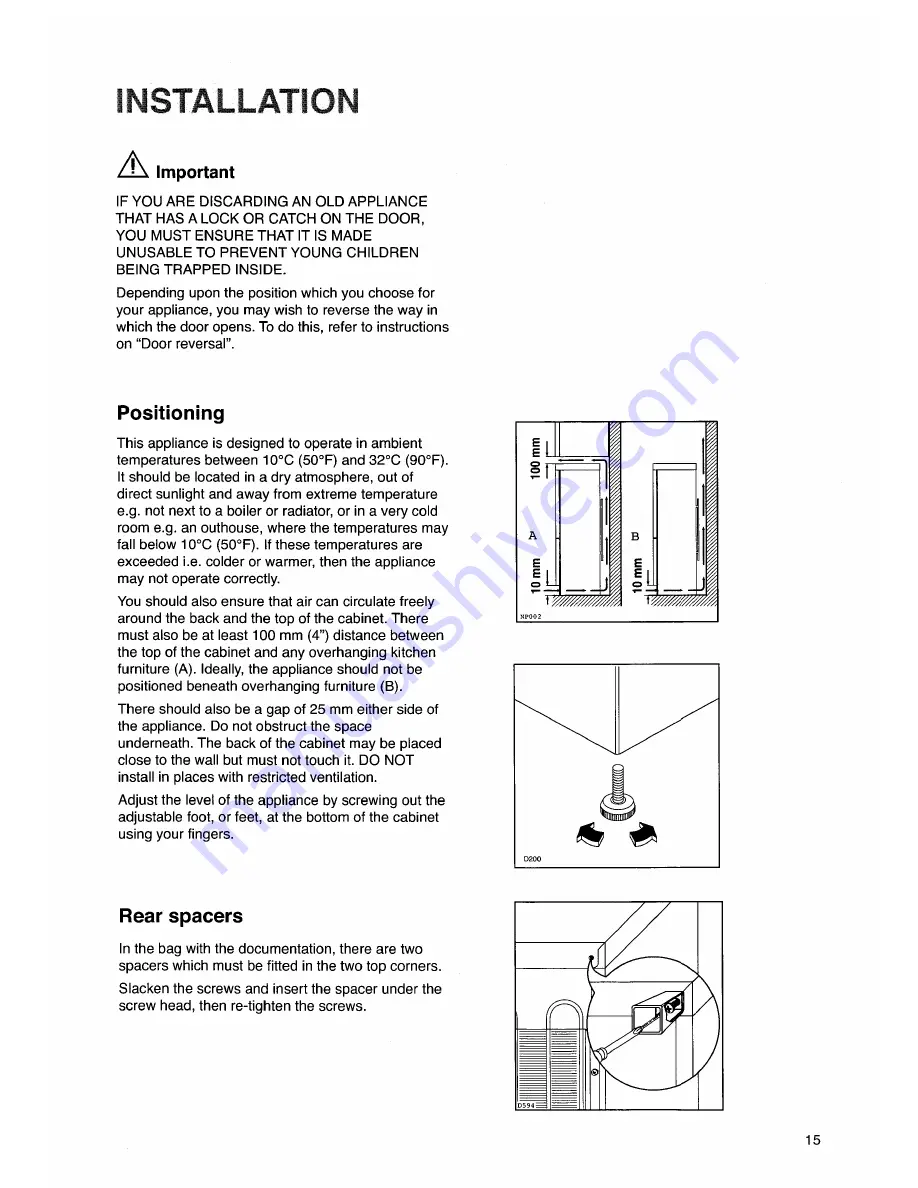 Zanussi ZK 62/23 RF Instruction Booklet Download Page 15