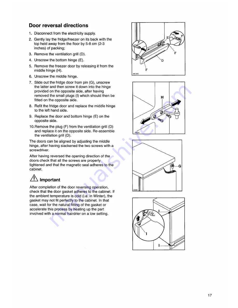 Zanussi ZK 62/23 RF Instruction Booklet Download Page 17