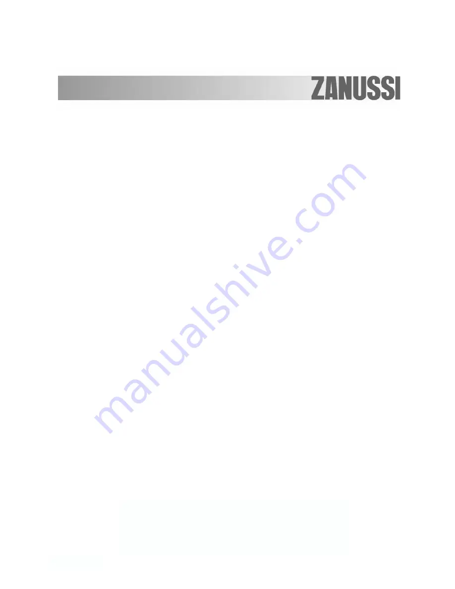 Zanussi ZQS 6140 Instruction Booklet Download Page 1